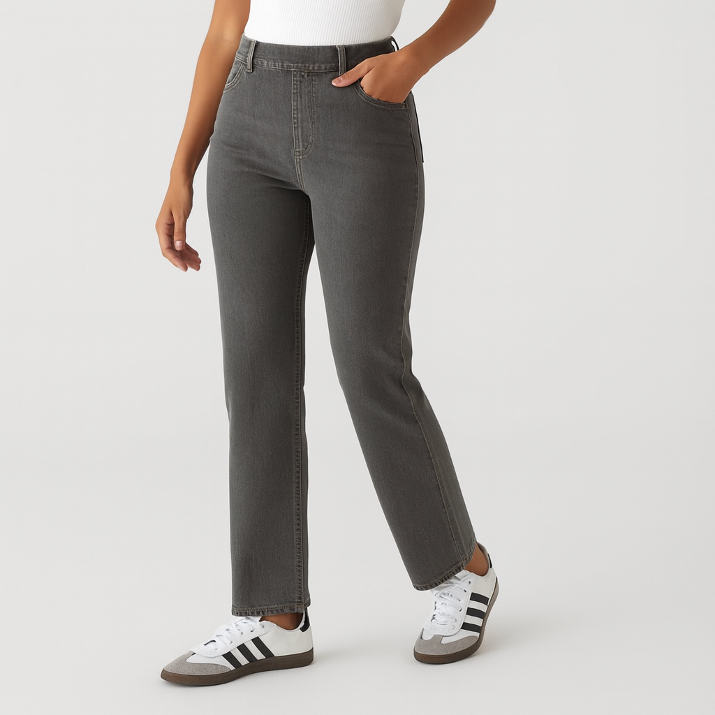 Patricia | Pantalón de tejido de cintura alta para mujer