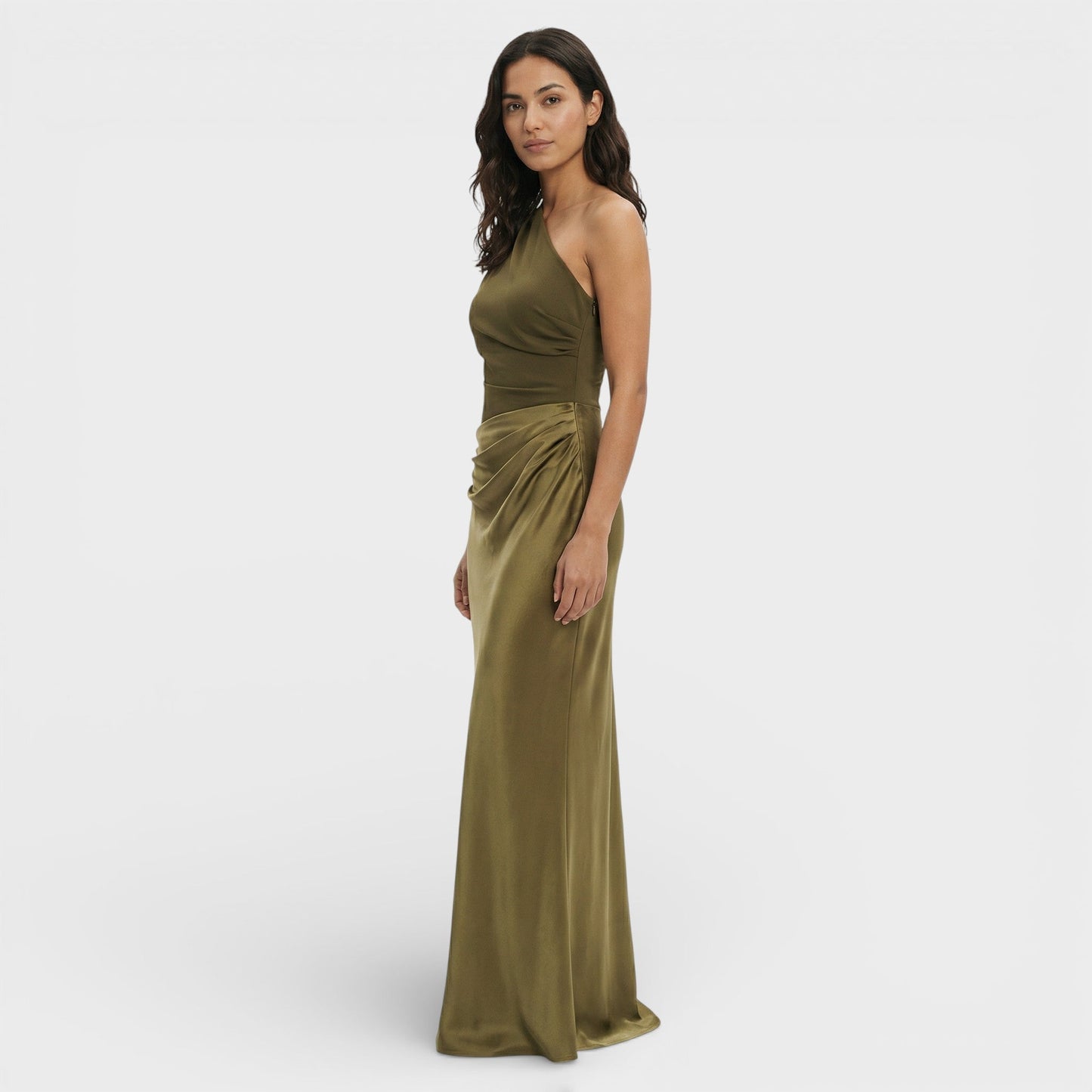 Estrella | Vestido maxi satén de un hombro | Elegancia sofisticada