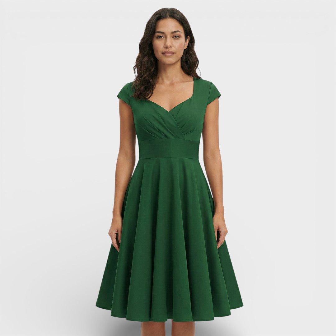 Noelia | Vestido rosa estilo retro | Elegancia femenina