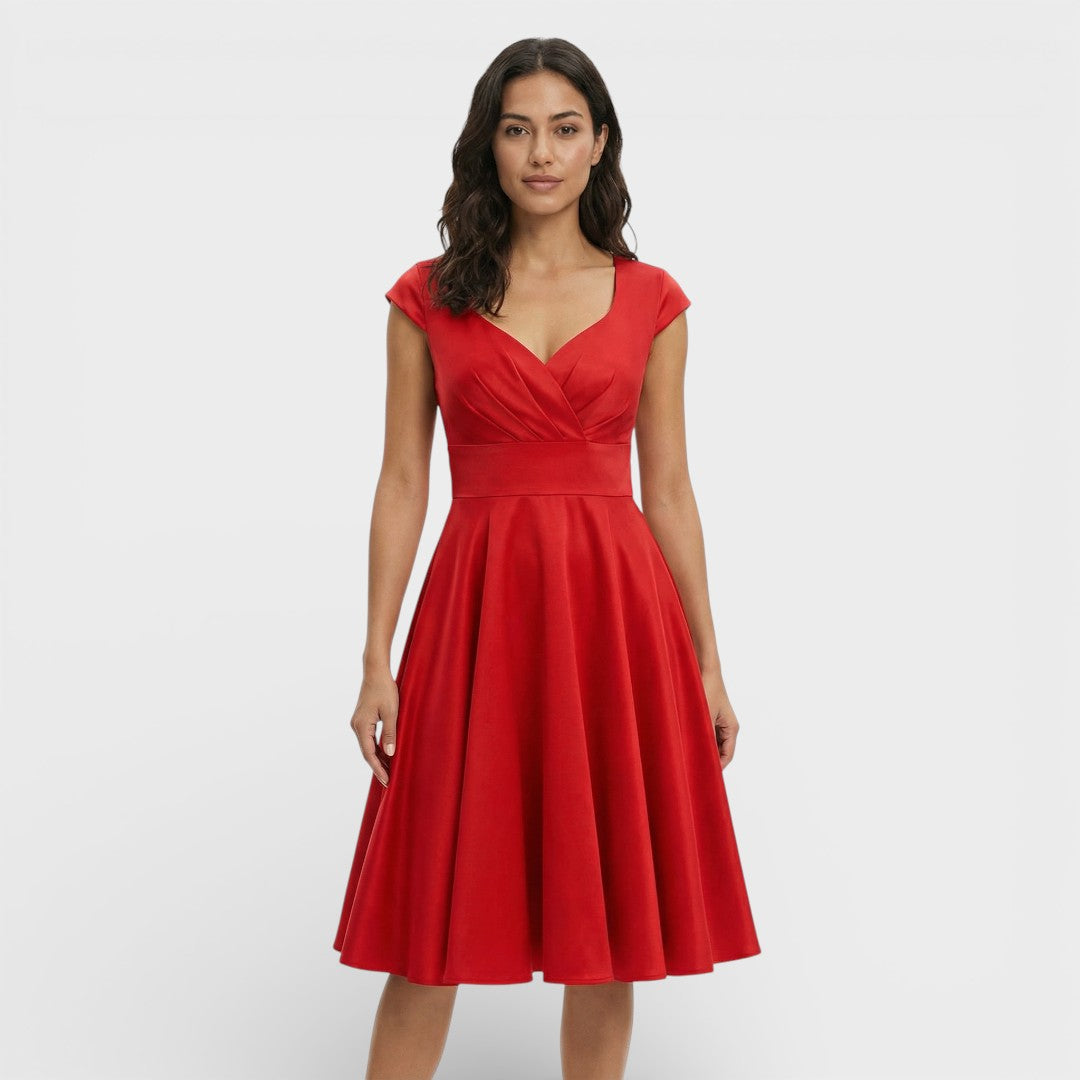 Noelia | Vestido rosa estilo retro | Elegancia femenina