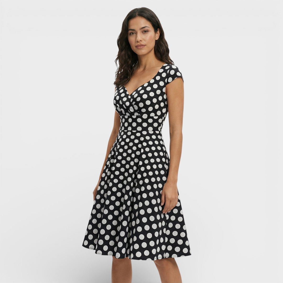 Noelia | Vestido rosa estilo retro | Elegancia femenina