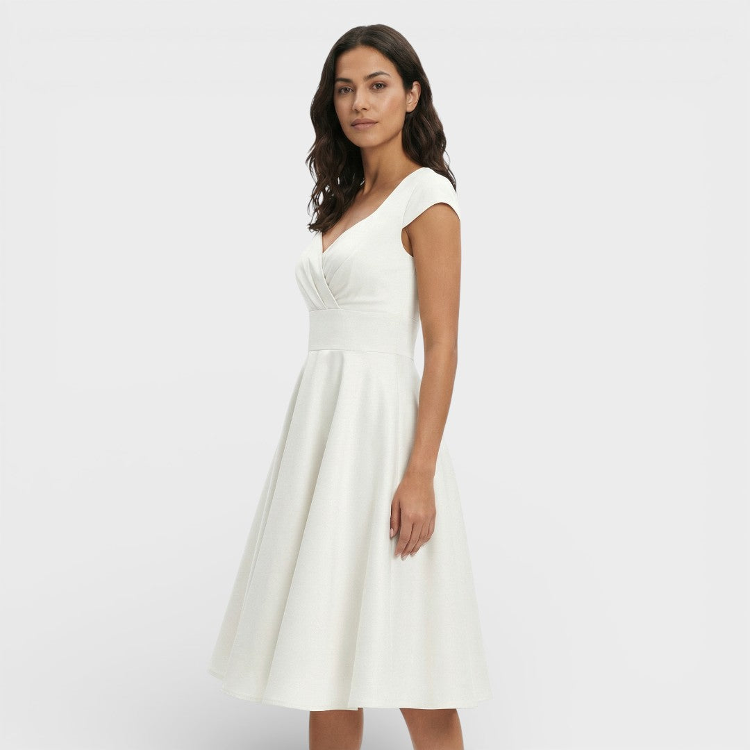 Noelia | Vestido rosa estilo retro | Elegancia femenina