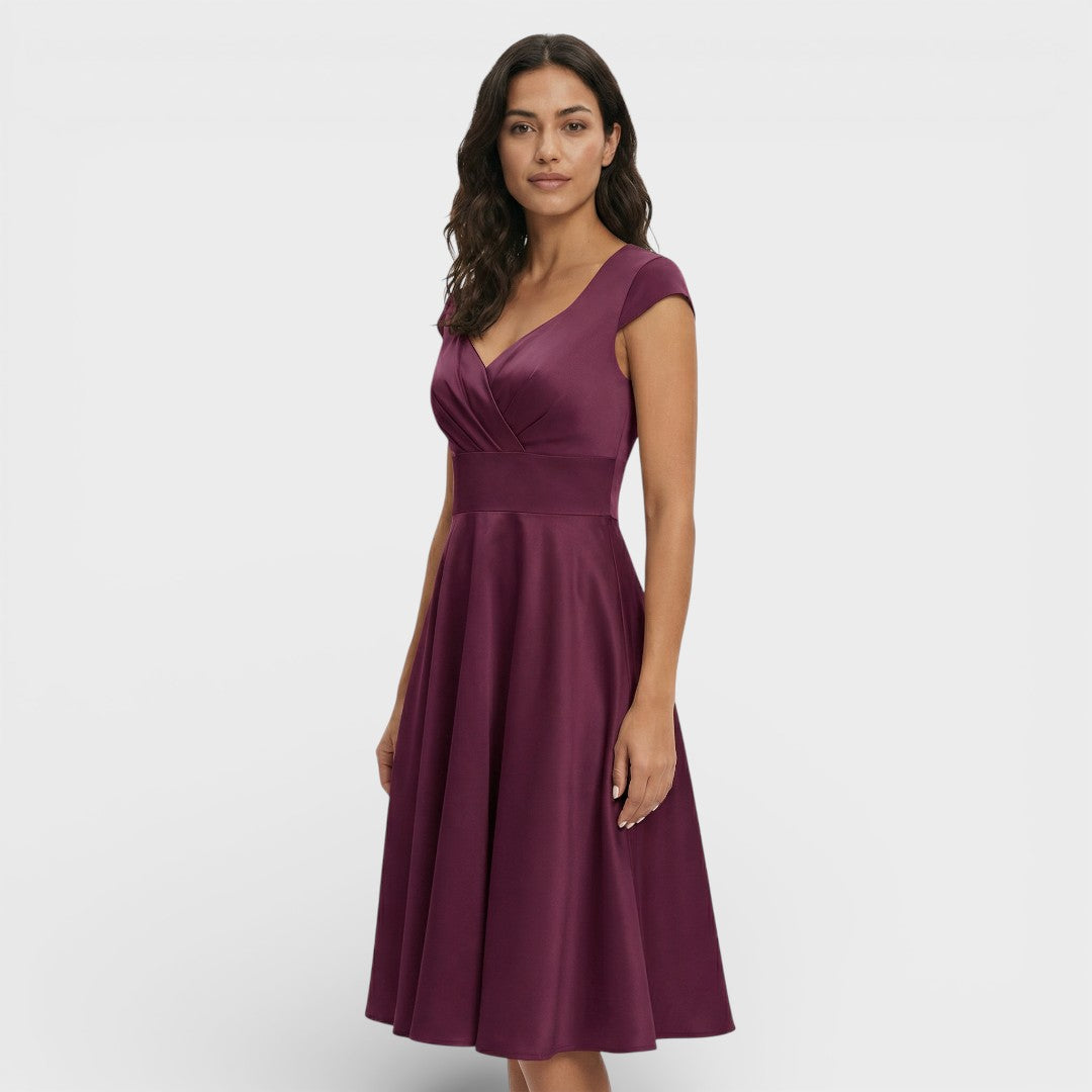 Noelia | Vestido rosa estilo retro | Elegancia femenina