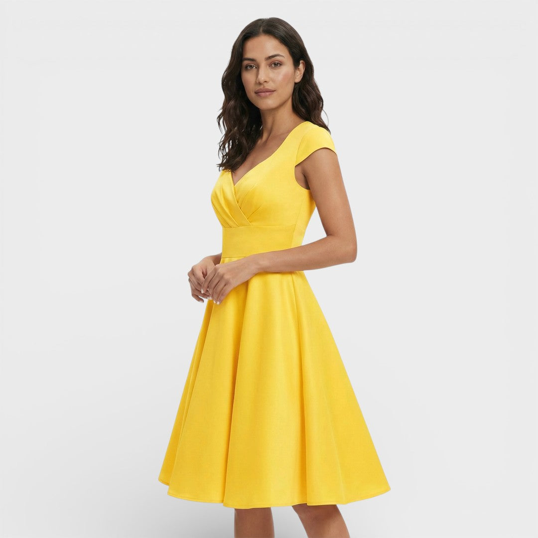 Noelia | Vestido rosa estilo retro | Elegancia femenina