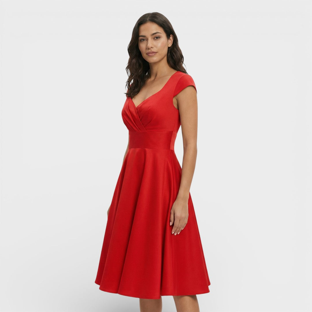 Noelia | Vestido rosa estilo retro | Elegancia femenina