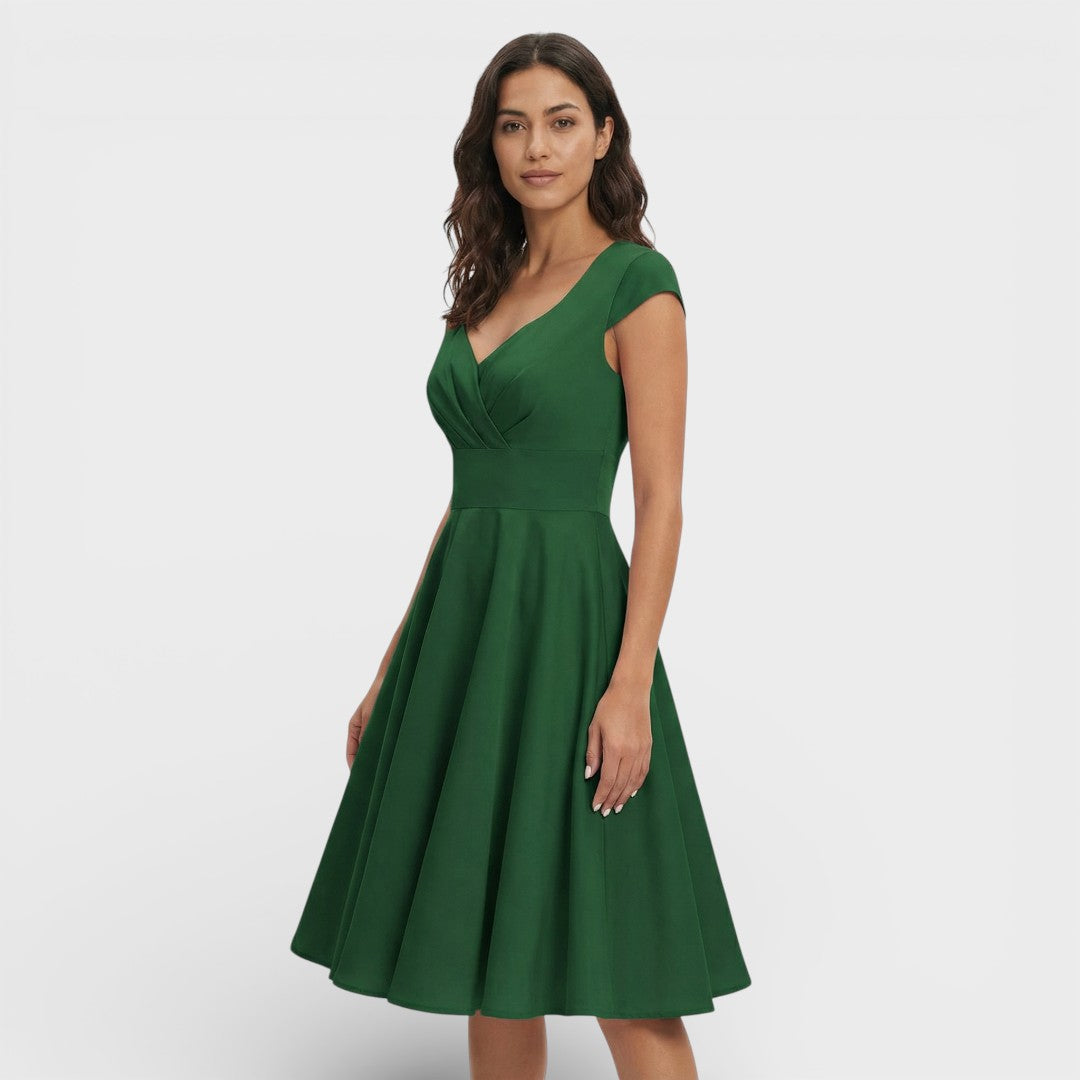 Noelia | Vestido rosa estilo retro | Elegancia femenina