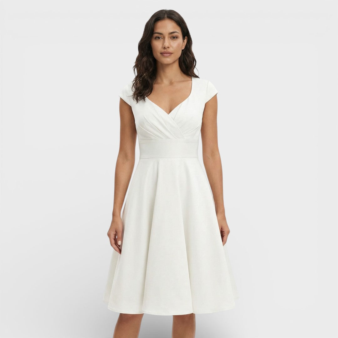 Noelia | Vestido rosa estilo retro | Elegancia femenina