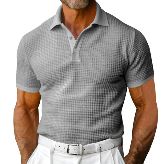 Fabio | Polo de tejido waffle para hombre | Elegancia casual