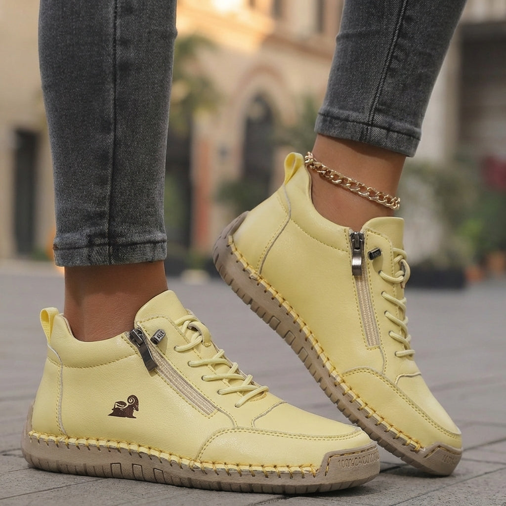 Camila | Zapatillas ortopédicas con cremallera | Confort diario