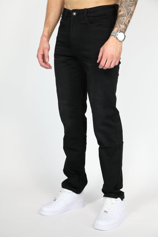 Toribio | Vaqueros negros holgados para hombre