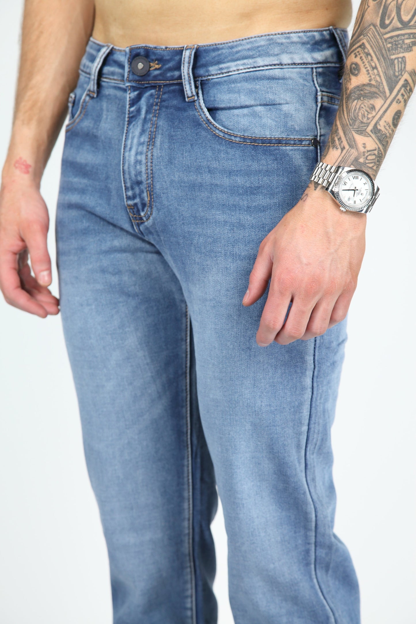 Héctor | Vaqueros holgados azul claro para hombre