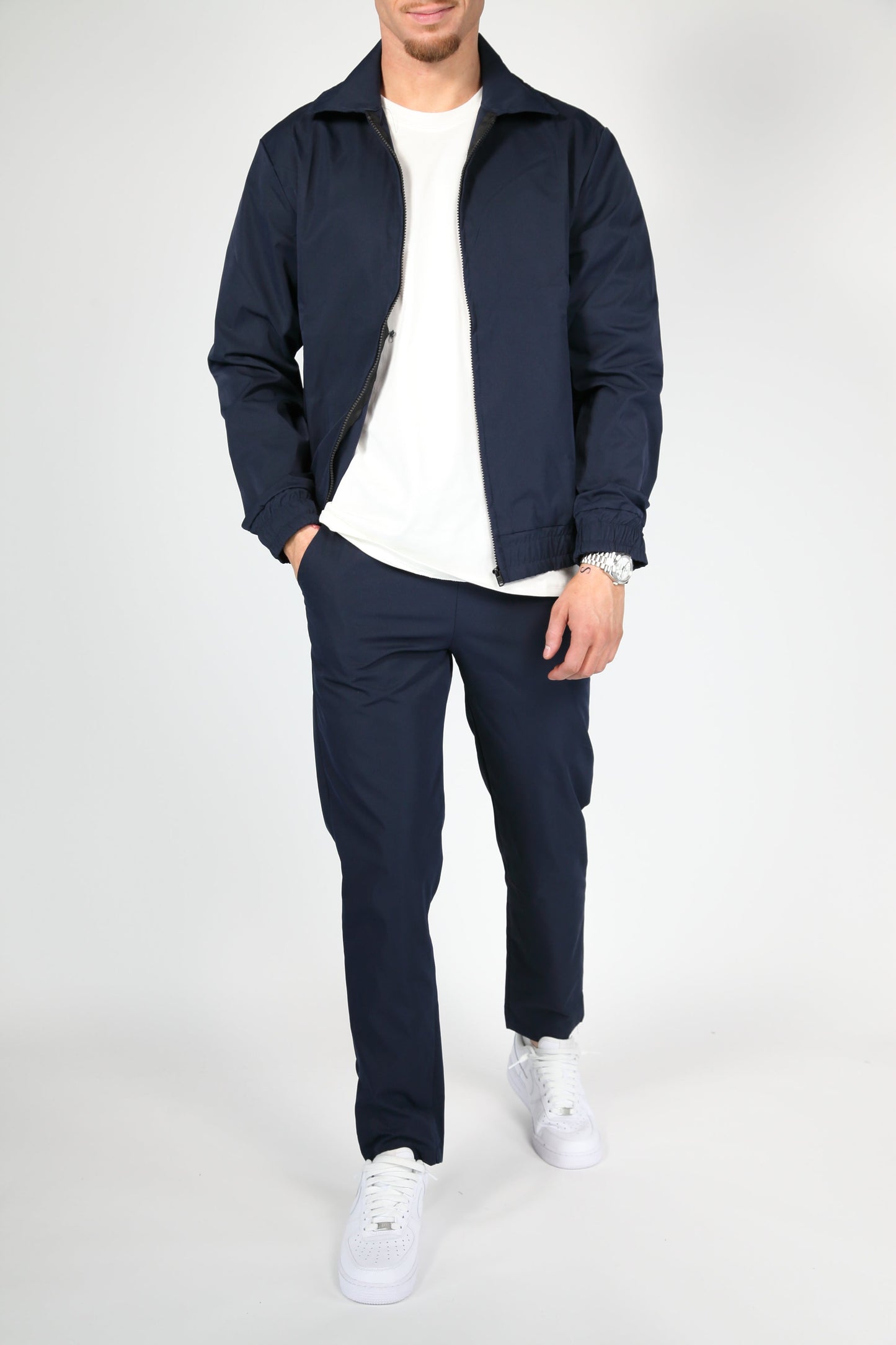 Valentino | Conjunto para hombre con chaqueta bomber y pantalón elástico cómodo | Deportivo