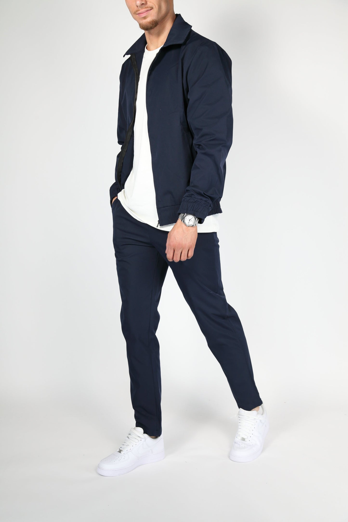 Valentino | Conjunto para hombre con chaqueta bomber y pantalón elástico cómodo | Deportivo