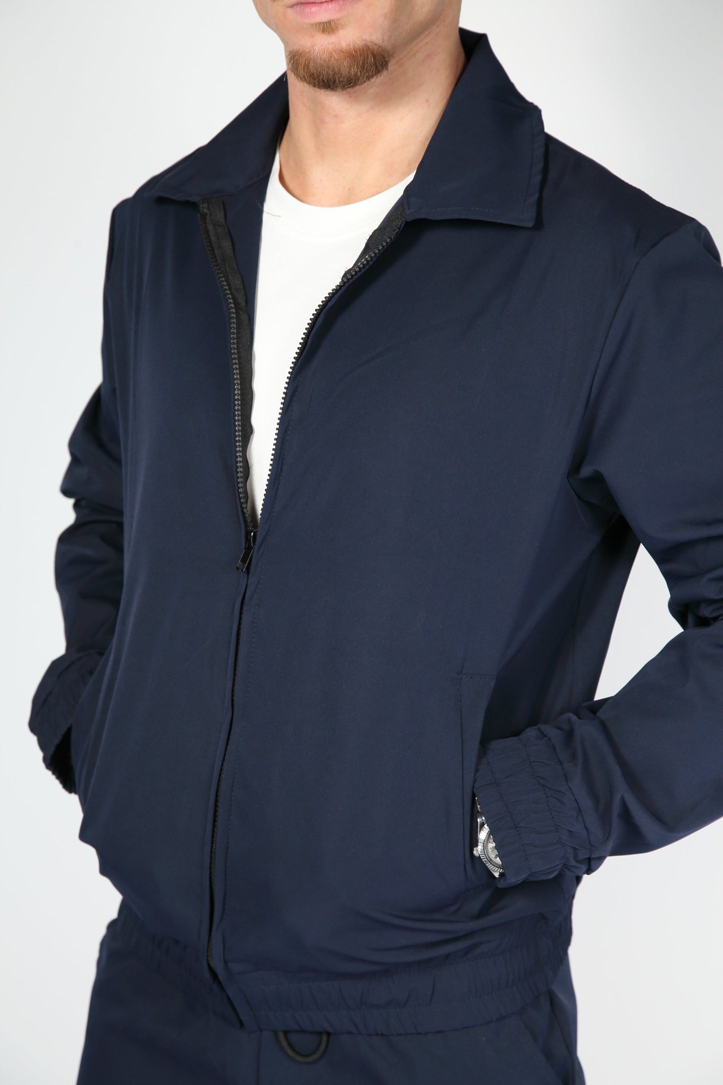 Valentino | Conjunto para hombre con chaqueta bomber y pantalón elástico cómodo | Deportivo